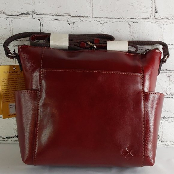 'PATRICIA NASH' 'AVELEY' CARRY-ALL ETCHED LEATHER CROSSBODY BAG - Picture 4 of 16